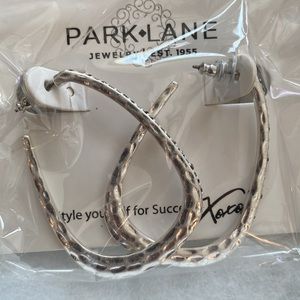 Park Lane Silver Oval Shaped Earrings
